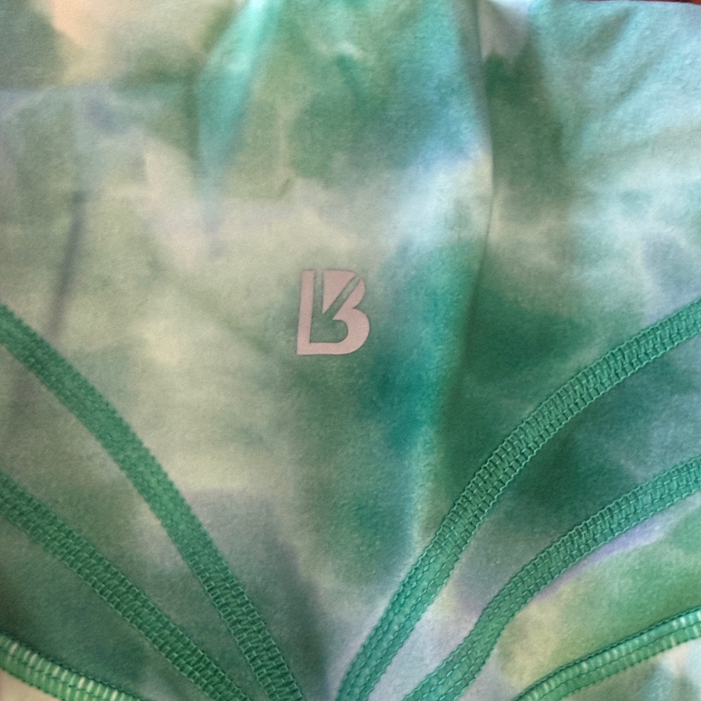BuffBunny Aqua Tie-Dye Bike Shorts - Picture 2 of 4